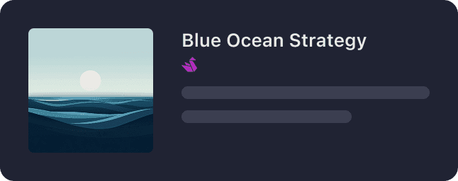 Blue Ocean Strategy