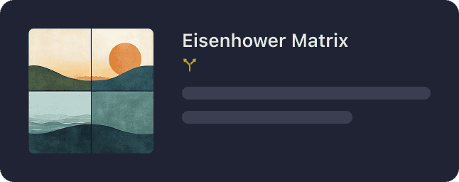 Eisenhower Matrix